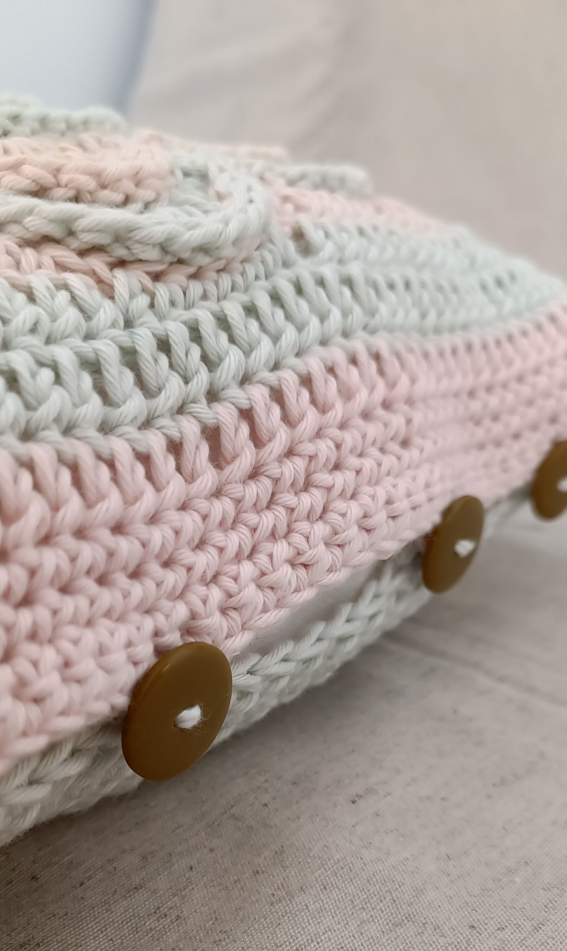 "Flor" Cojin tejido a ganchillo - 3