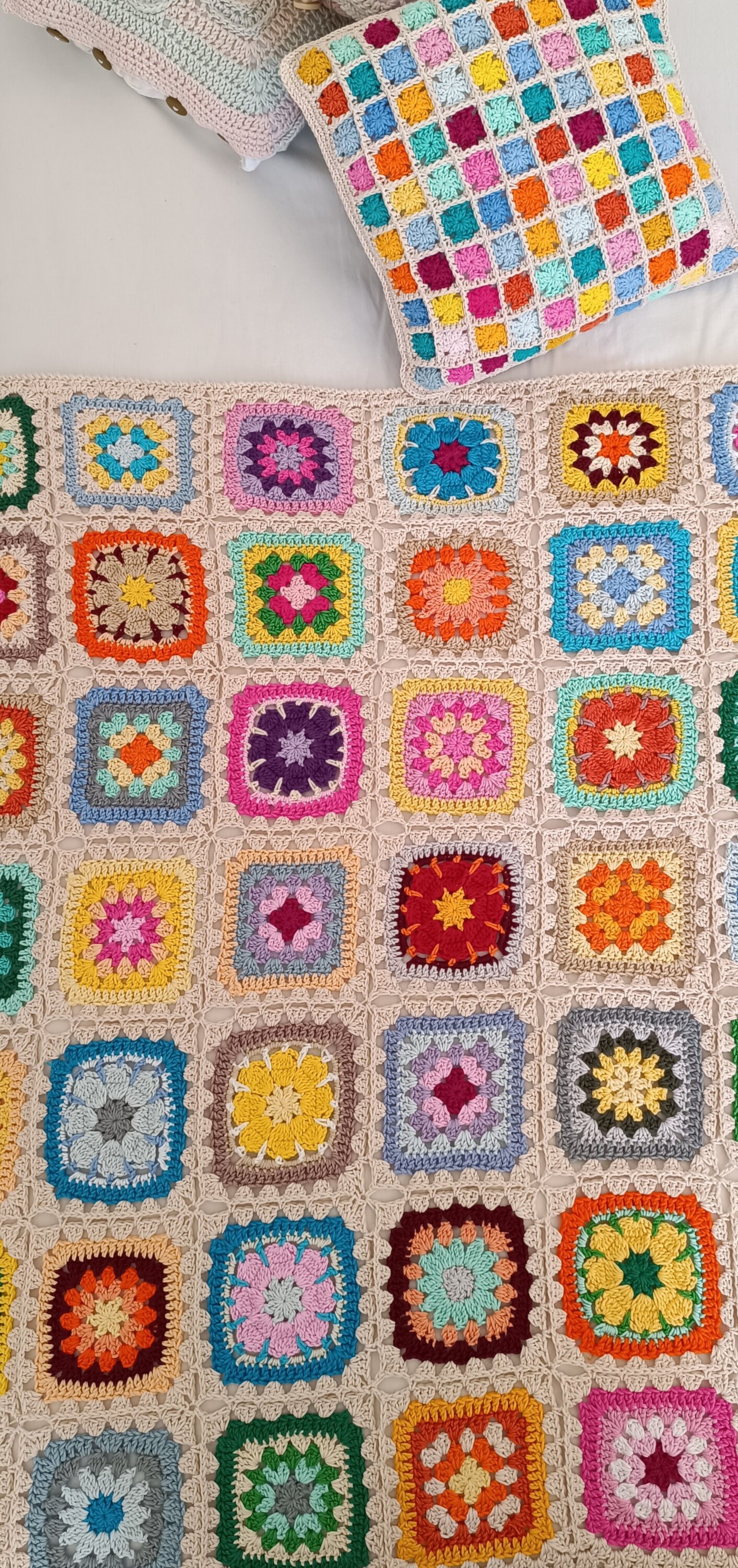 "Primavera" Mantita ganchillo - Puro algodòn - 2