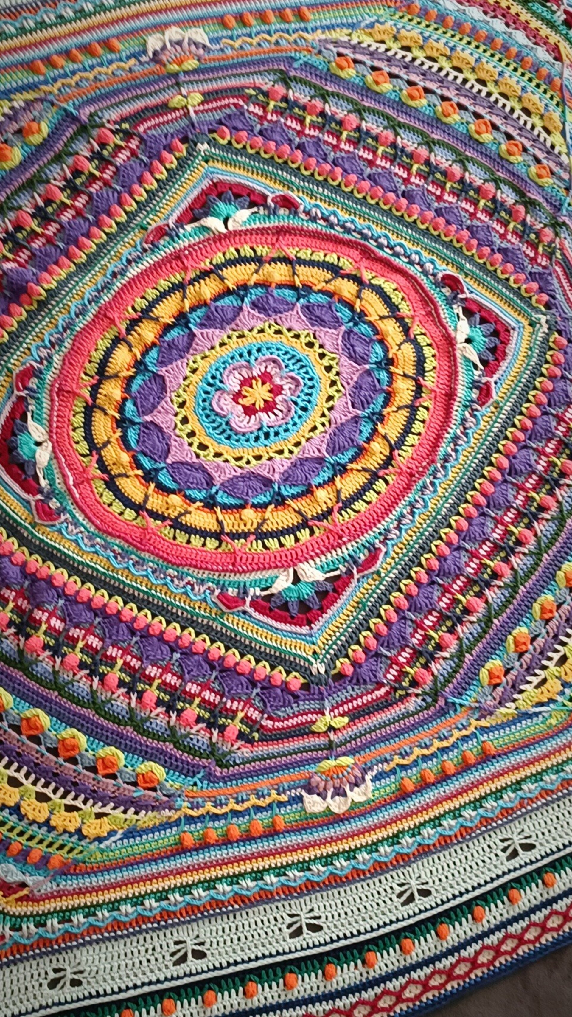 Super Manta crochet "Mandala gigante" Pieza única y exclusiva - 2